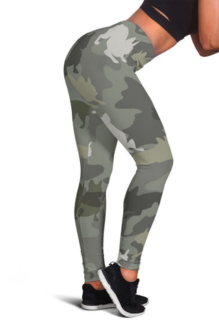 Boston Terrier Camo Legging