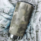 Boston Terrier Camo Tumbler Cup