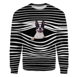 Boston Terrier - Stripe - Premium Sweater