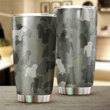 Bouvier Des Flandres Camo Tumbler Cup