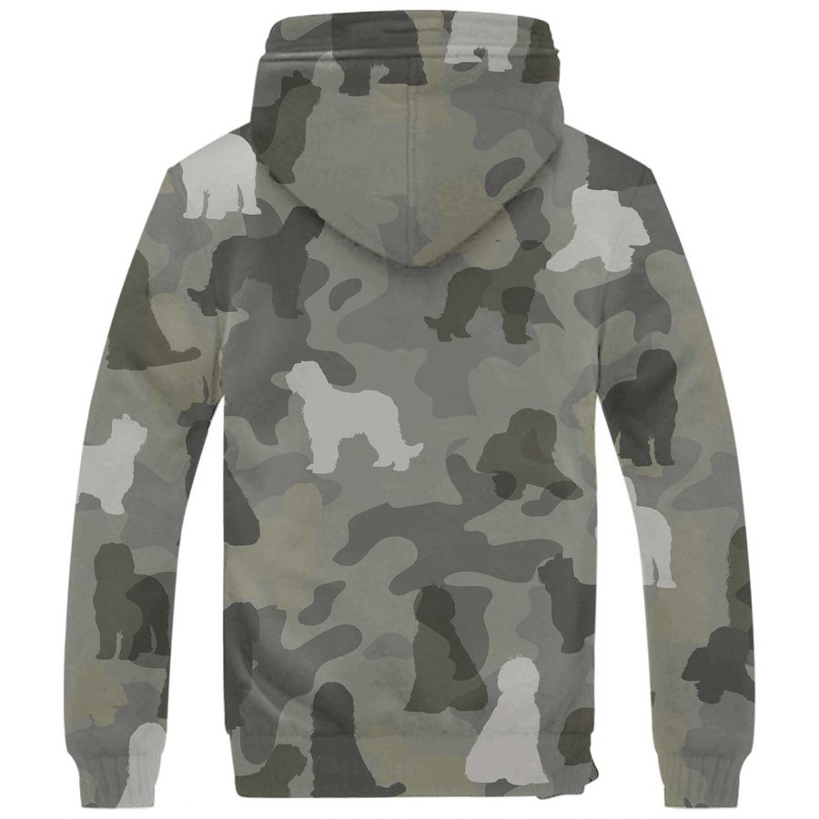 Briard Camo Fleece Hoodie