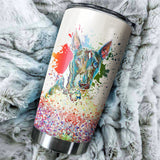 Bull Terrier Art Color Tumbler Cup