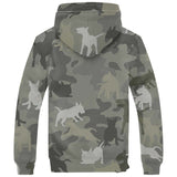 Bull Terrier Camo Fleece Hoodie