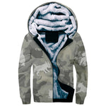 Bull Terrier Camo Fleece Hoodie