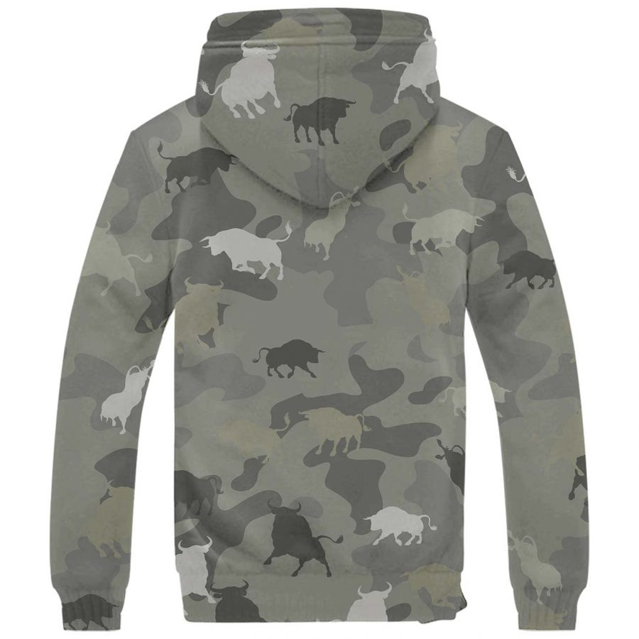 Bull Camo Fleece Hoodie