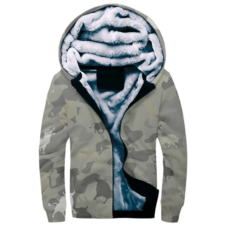 Bull Camo Fleece Hoodie