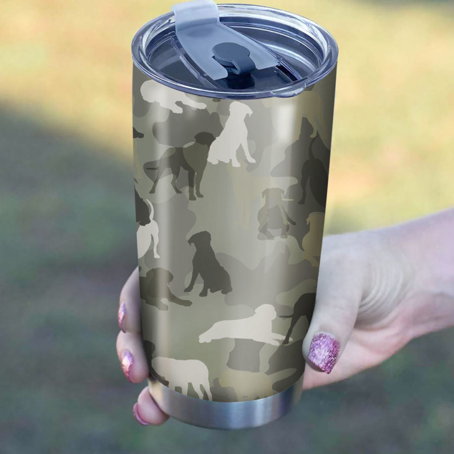 Bullmastiff Camo Tumbler Cup