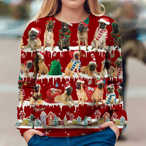 Bullmastiff - Snow Christmas - Premium Sweater