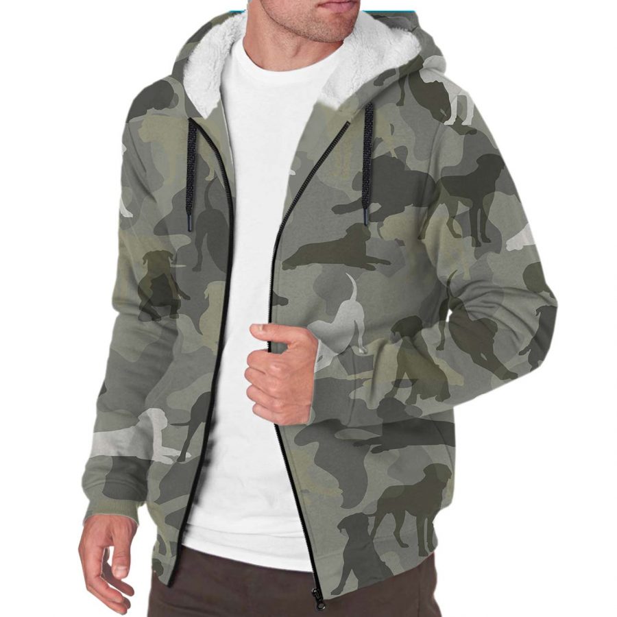 Bullmastiff Camo Fleece Hoodie