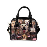 Labrador Face Shoulder Handbag