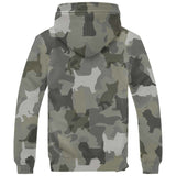 Cairn Terrier Camo Fleece Hoodie