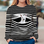 Canaan Dog - Stripe - Premium Sweater