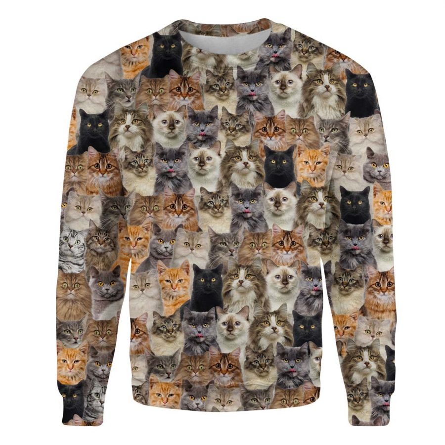 Cat - Full Face - Premium Sweater