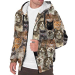 Cat Full Face Fleece Hoodie