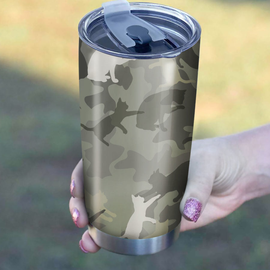 Cat Camo Tumbler Cup