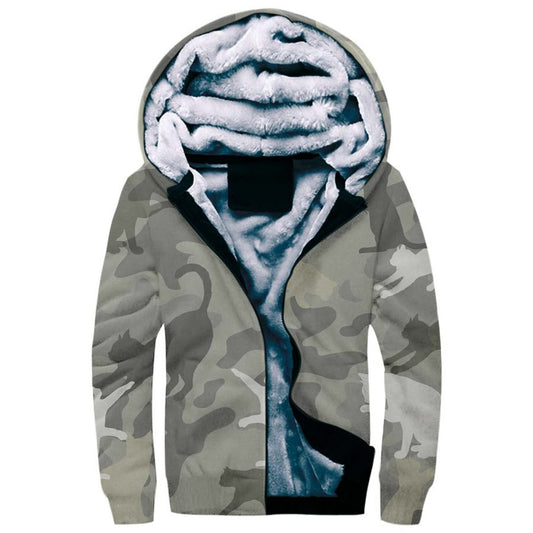 Cat Camo Fleece Hoodie