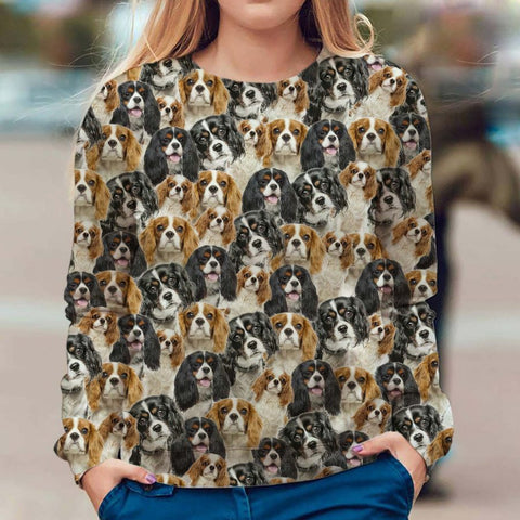 Cavalier King Charles Spaniel - Full Face - Premium Sweater