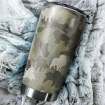 Cavalier King Charles Spaniel Camo Tumbler Cup