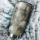 Cavalier King Charles Spaniel Camo Tumbler Cup