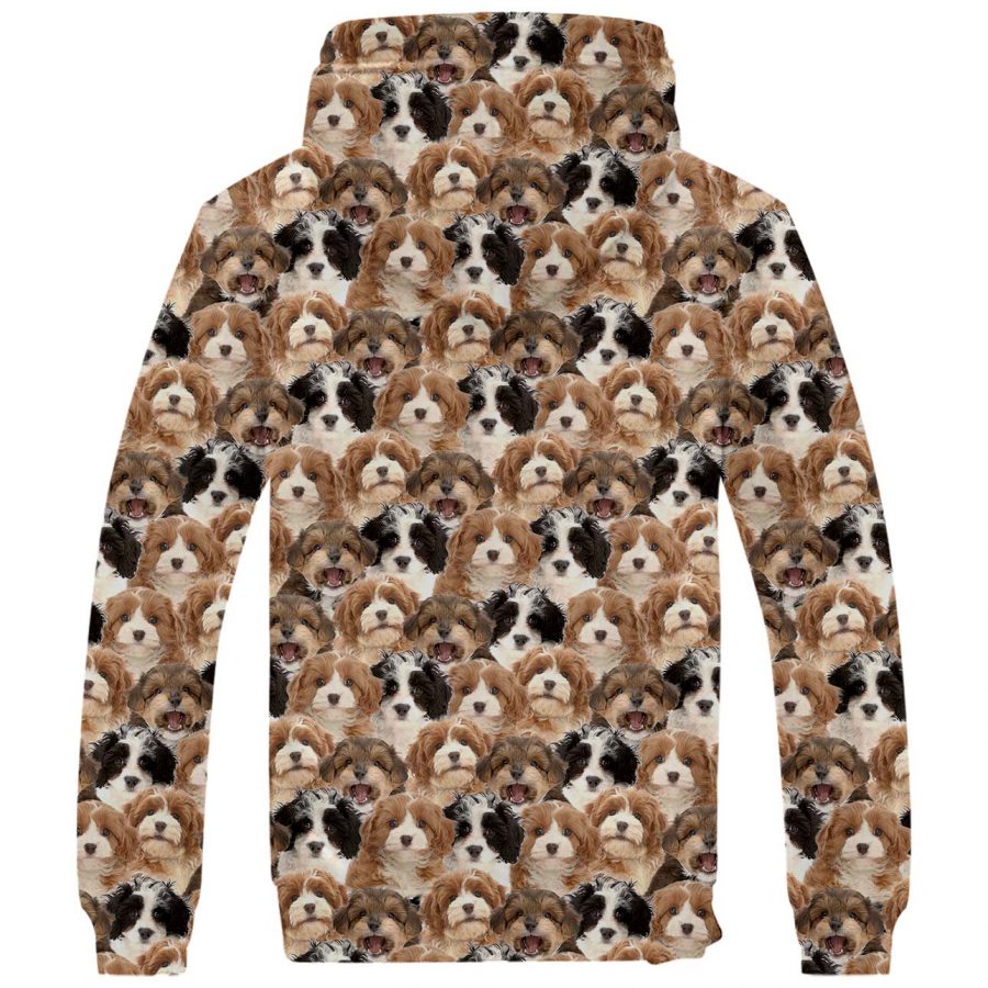 Cavoodle Full Face Fleece Hoodie