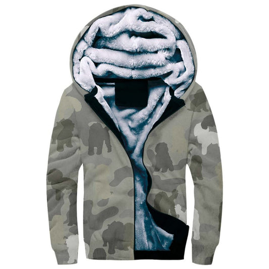 Cavoodle Camo Fleece Hoodie