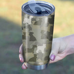 Cesky Terrier Camo Tumbler Cup