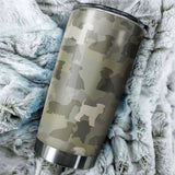 Cesky Terrier Camo Tumbler Cup