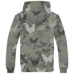 Chicken Camo Fleece Hoodie