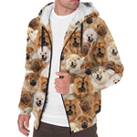 Chow Chow Full Face Fleece Hoodie