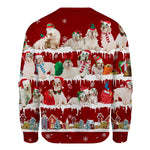 Clumber Spaniel - Snow Christmas - Premium Sweater