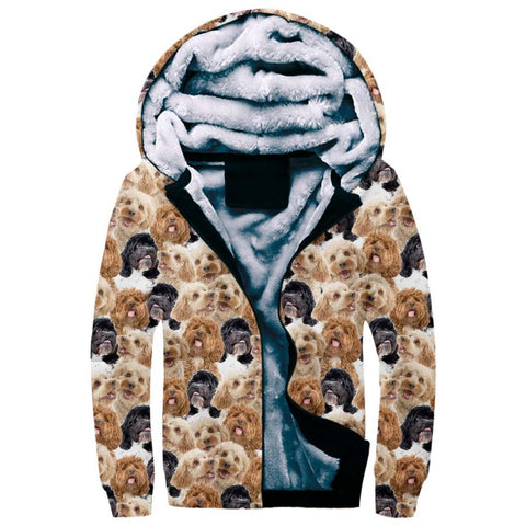 Cockapoo Full Face Fleece Hoodie