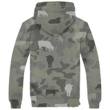 Cow Camo Fleece Hoodie