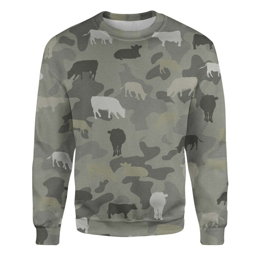 Cow - Camo - Premium Sweater