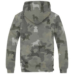 Curly Coated Retriever Camo Fleece Hoodie