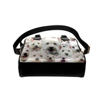 West Highland White Terrier Face Shoulder Handbag