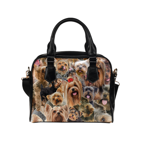 Yorkshire Terrier Face Shoulder Handbag