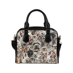 Lhasa Apso Face Shoulder Handbag