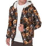 Dachshund Full Face Fleece Hoodie