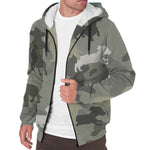 Dachshund Camo Fleece Hoodie