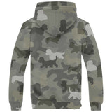 Dandie Dinmont Terrier Camo Fleece Hoodie