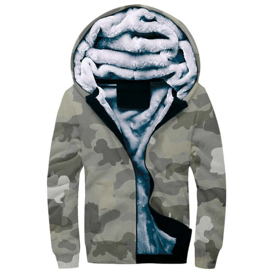 Dandie Dinmont Terrier Camo Fleece Hoodie