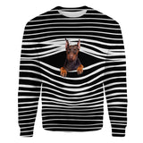 Doberman - Stripe - Premium Sweater