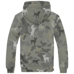 Dog Camo Fleece Hoodie