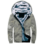 Dog Camo Fleece Hoodie