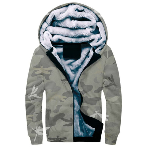 Dragonfly Camo Fleece Hoodie