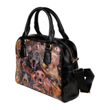 Dachshund Face Shoulder Handbag