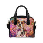 American Bulldog Yin Yang Shoulder Handbag