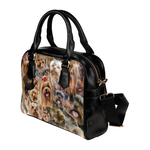 Yorkshire Terrier Face Shoulder Handbag