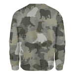 English Bulldog - Camo - Premium Sweater