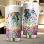 English Bulldog Art Color Tumbler Cup